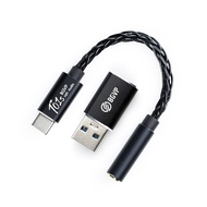 ขาย BGVP T01S DAC หางหนูระดับเทพ รองรับ Hi-Res, PCM 32Bit/384kHz ฟ้า TypeC เป็น 3.5