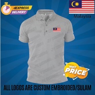 🔥PROMOSI HEBAT🔥 [SULAM] AWESOME STYLE DESIGN OF MALAYSIA FLAG LOGO POLO EMBROIDERY BAJU LELAKI PEREM