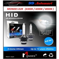 Super Bright MONDES D2R 55W 6000k 8000K 4300k HID Headlight Bulb ( 1 pair )