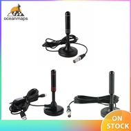 Portable TV Antenna 300cm Coax Cable HDTV Antenna DVB-T DVB-T2 DAB Indoor Outdoor Digital HD Freevie