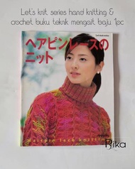 Let's knit series hand knitting & crochet buku teknik mengait baju 1pc