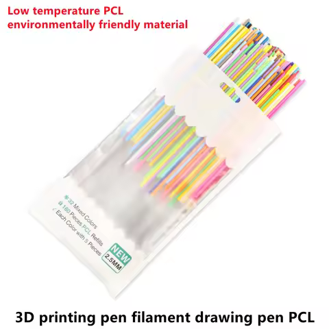 Low Temperature 3D Printing Pen Filament Drawing Pen PCL Material 3D Pen Replace Refills Consumables