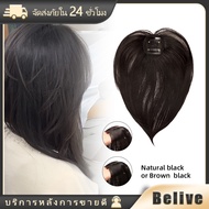 Length 32cm Hairpiece To Cover Thinning Hair White Clip Wig In The Middle Firmly Attached Two Colors