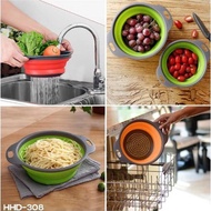Foldable Silicone Strainer Basin Strainer Basket