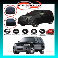 Ford Escape 2005 190T Black Zipper Design Jet Protection Car Cover Waterproof Sun-proof Size SUV XL Selimut Kereta