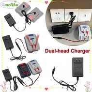 MOLIHA Dual-head Charger, Overload Protection 18/21V/24V Lithium Lithium Battery Charger, Portable U