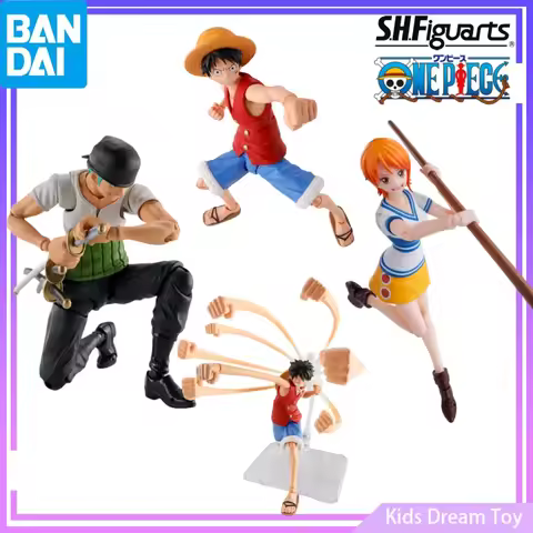 Bandai in Stock Original S.H.Figuarts ONEPIECE -ROMANCE DAWN- LUFFY&NAMI&ZORO&Gum-Gum OPTION PARTS S