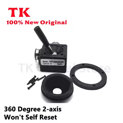 TK 1pcs 360 Degree 2-axis Sealing 10K Joystick Potentiometer Won't Self Reset for Lighting Console W