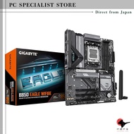 GIGABYTE B850 Eagle WIFI6E Motherboard - Designed for AMD Ryzen 9000 Series CPUs, featuring an 8+2+2