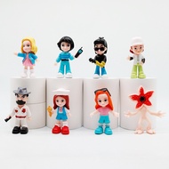 8Pcs/Set 8.5cm Stranger Things Anime Figure Mike Wheeler Eleven Will Byers Rafflesia Corpse Flower  