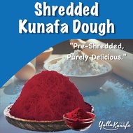 Shredded Kunafa Dough / Pastry Kunafa / Kunafa Raw Red Velvet Shredded Kunafa Dough 500g - 1Kg by Ya