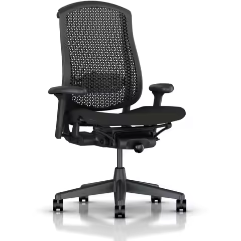 Herman Miller Celle Chair - Adjustable Lumbar Support, Seat Height, Depth, Adaptive Armrest, Tilt Te