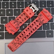 G-SHOCK GA100 GA110 GA120 GD100 GD110 GD12 G-SHOCK REPLACEMENT STRAP RED PRINTED