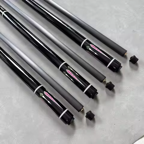 2026 Snooker Pool Cue 1/2 Jointed Billiard Cue Stick Aluminum Alloy by Maple Carbon Fiber Pool Ash W