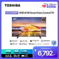 Toshiba TV 43E330MP ทีวี 43 นิ้ว 4K AI Ultra HD Smart TV รุ่น HDR10 Voice Control TV 2023