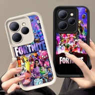 Q-59 Fortnite Black white Case for Xiaomi Redmi Note 13R 14 POCO C65 12 13 13C 5G