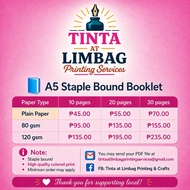 Customized Booklet A5 size (80 gsm)