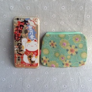 Japanese Kimono Brocade Coin Purse Japanese Style Japanese Style Fabric Zipper Small Bag Cosmetic Ba