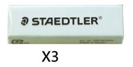 施德樓 - Staedtler - 施德樓 PVC-free 馬卡龍推動式擦膠 補充裝 (3件) 粉綠色