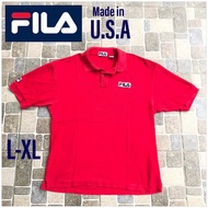 Baju Kaos Kerah Polo Shirt Poloshirt Fila Made in USA 10OKG