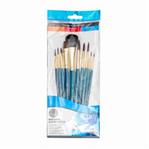 DALER ROWNEY - Kuas Cat Minyak Natural White Bristle Set 7pcs