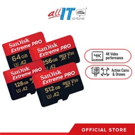 SanDisk Extreme Pro 4K MicroSD Card with Adapter Up to 200MB/s (64GB/128GB/256GB/512GB)
