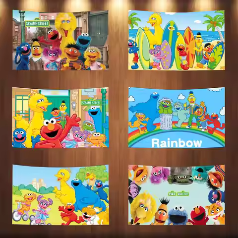 Cute Cookies ELMO Sesame Street Flag Banner Tapestry Outdoor Decors Garage Decoration Funny Flags Fo