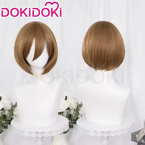 c'3,f\6;h'IN STOCK Singer DokiDoki Wig Women 32cm Brown Hair Meikoo Cosplay Heat Resistant Syntheti7