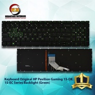 Keyboard Laptop Original HP PAVILION GAMING 15-DK 15-EC BL (Green)