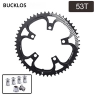 จานหน้าจักรยาน BUCKLOS 110BCD สำหรับจักรยานเสือหมอบ ขนาด 50-34T 52-36T 53-39T จานหน้าจักรยานพับได้ 1