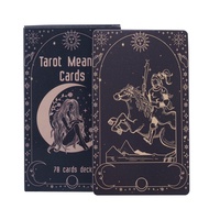 Tarot Cards Set English Version Tarot Meaning Cards For Divination Party Favor Tarot Board Game opli