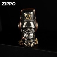 【美國經典火機品牌】Zippo「美國嘻哈Hip Hop 猿人」(夜光)防風煤油純銀/黃銅套殼打火機