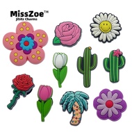 Miss Zoe Jibitz Cartoon cactus shoe buckles cute flower shoe accessories