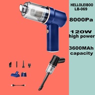 Car Vacuum Cleaner Wireless 120W High Power 8000Pa Dual Use Dog Mini Hair Vacuum Cleaner Pet Cleanin