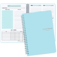 52 Weeks English Weekly Planner A5 Self-filling Calendar Coil Notebook Stationery School Office Supp