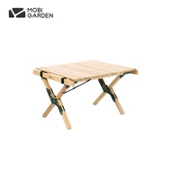 MOBI GARDEN Camping Wood Folding Table Outdoor Indoor Glamping Picnic Wooden