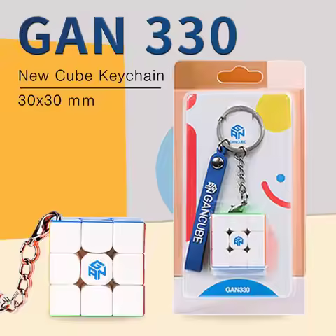 GAN 330 Mini 3x3 Keychain Cube 3x3x3 Gan330 Mini Speedcube Stickerless 3x3 Speed Cube Professional M