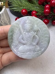 🅰️天然緬甸🇲🇲A貨翡翠 - 🫧冰紫春彩虛空藏菩薩（牛，虎）守護神🫧