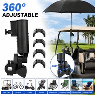 Adjustable Golf Push Cart Umbrella Holder Black Golf Cart Umbrella Holder Golf Push Cart Accessories