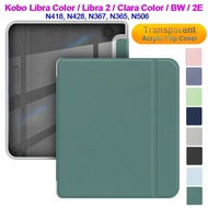 Casing Leather Smart Case for Kobo Libra Color Libra 2 Kobo Clara Color BW 2E N418 N428 N367 N365 N5