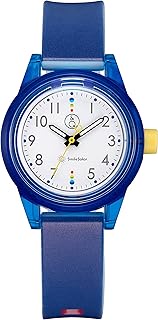 Citizen Q&amp;Q RP29-010 Women's Analog Wrist Watch, Smile Solar, Matching Style, Waterproof, Urethane Strap, Blue, blue, Wristwatch, Solar, Pair, Simple