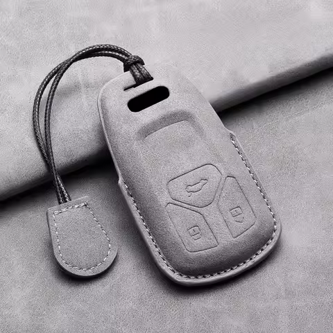 Leather Car Smart Key Case Full Cover Protector Shell For Audi A1 A3 A4 A5 A6 A7 A8 B9 8V 8W 8S Q3 Q