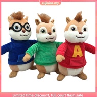 20cm 20th Century Movie Alvin and the Chipmunks Alvin Theodore Simon Plush Toys Doll Soft Stuffed Pi