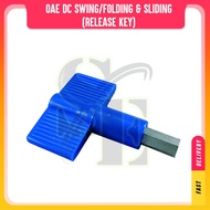 Autogate Spare Part- OAE Swing Arm Folding, Sliding Motor Release Key (Suitable for 333A, 888A model Autogate Motor)