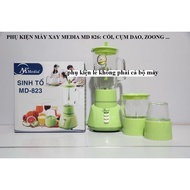 Media blender accessories MD826 - glass smoothie jar, small jar, small jar, knife assembly, gasket..