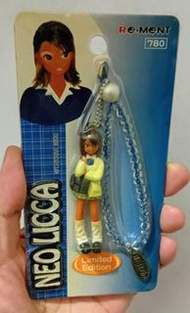 [全新 1款 未使用, 包裝舊] 激罕款式 原裝正版 2000年 Takara REMENT Re-ment Neo Licca LIMITED EDITION (School girl) 手機吊飾 