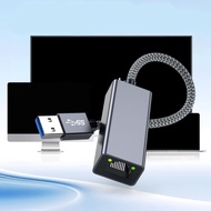 USB3.0 to RJ45 Gigabit Ethernet Adapter Multi System Compatible for Stable Connection and Efficient 