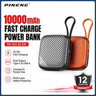 【3C Certified】Pineng PN-833 10000mAh Powerbank 22.5W Fast Charging Power Bank PN833 Pineng PN-833PD 