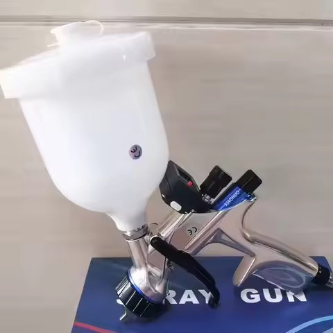 Bestseller DV3-B2+ Digital HVLP Spray Gun Heavy Duty 20.29 Oz Clear Coated 1.3 Mm Nozzle Transparent