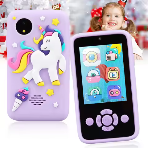 kids Smart Phone Toys MP3 Music Player Puzzle Games Baby Learning Toys for 3-8 years Old Girls Boys